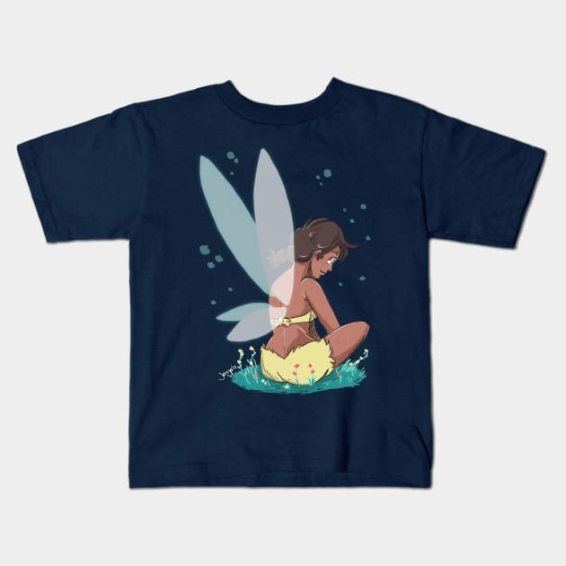 Jen Fairy Kids T-Shirt by JenjoInk